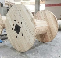 Custom Solid Wooden Heavy Duty Cable Spool Drum
